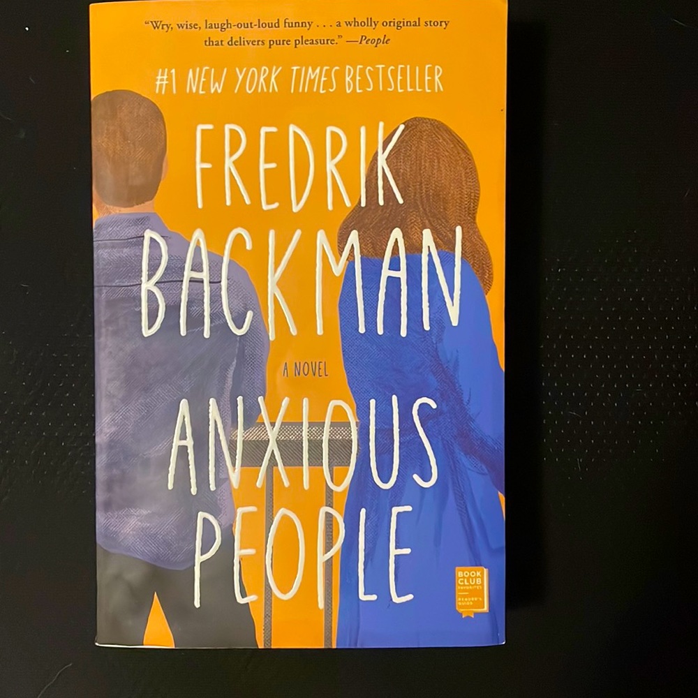 Book, Anxious People by Fredrik Backman